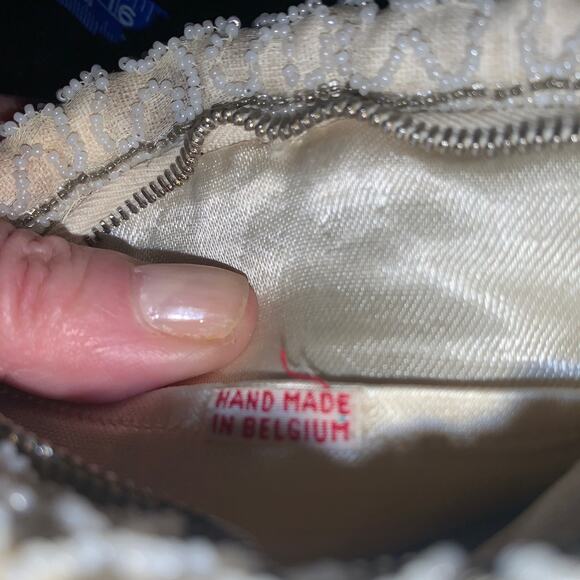 VINTAGE 40’s BEADED BELT BAG From Belgium - Picture 4 of 10